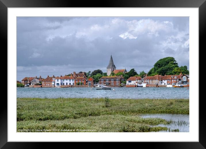  Bosham Quay Chichester Harbour Framed Mounted Print by Diana Mower
