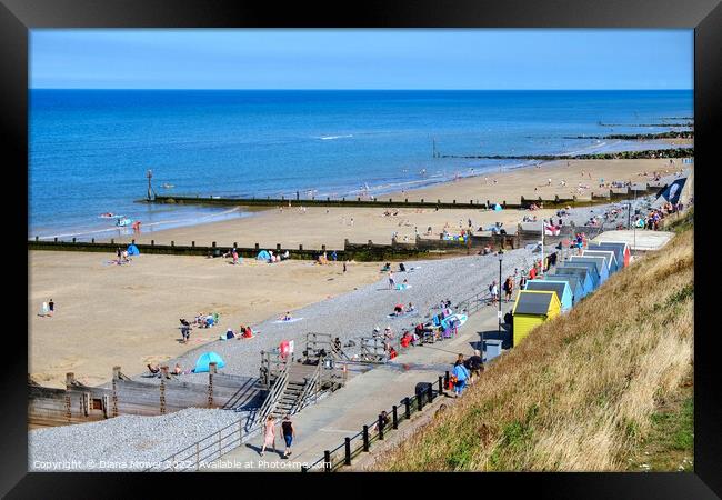 Sheringham Beach Framed Print by Diana Mower