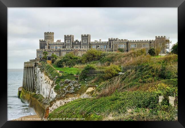 Kingsgate Castle Kent Framed Print by Diana Mower