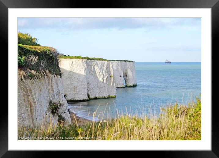   Kingsgate Bay A Stunning Coastal View Framed Mounted Print by Diana Mower