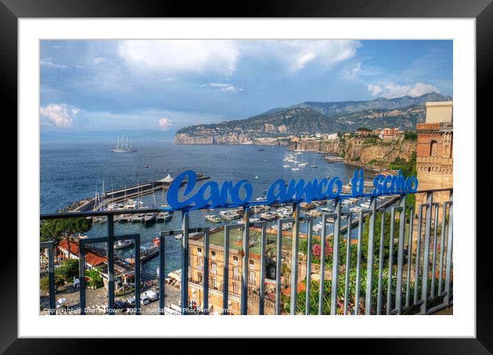  Sorrento  Framed Mounted Print by Diana Mower