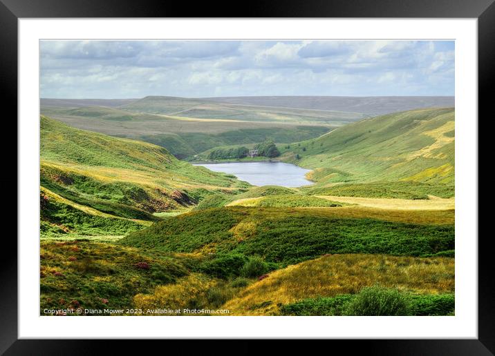  Yorkshire Dales and  Wessenden Reservoir  Framed Mounted Print by Diana Mower