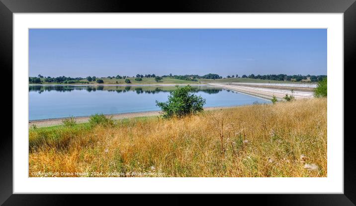 Blithfield Reservoir Staffordshire Framed Mounted Print by Diana Mower