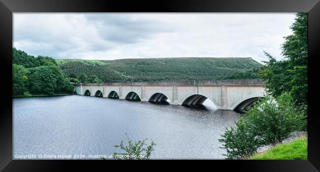 Ladybower Road Bridge Framed Print by Diana Mower