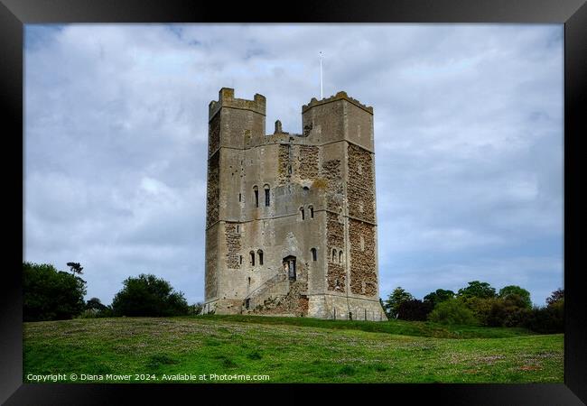Orford Castle Framed Print by Diana Mower