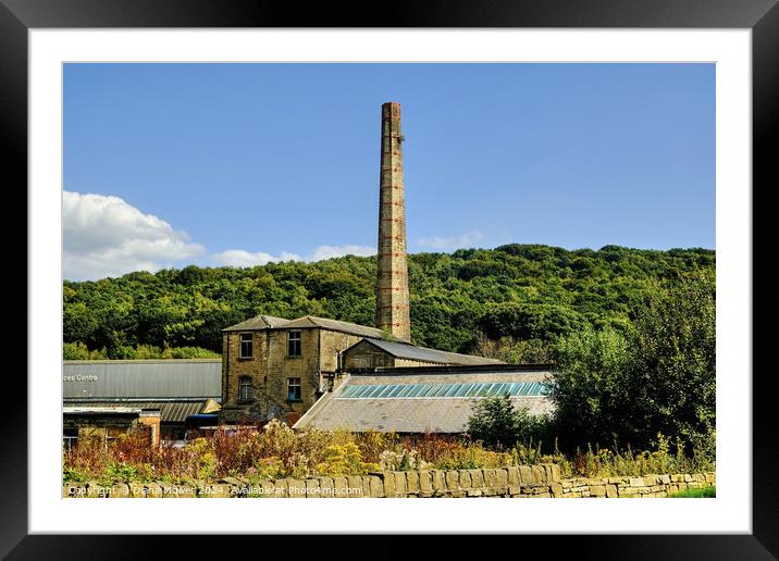 Bent Ley Mill Meltham  Framed Mounted Print by Diana Mower
