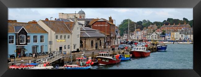 Weymouth Harbour Framed Print by Diana Mower