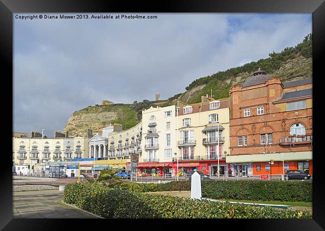 Hastings Town Kent Framed Print by Diana Mower