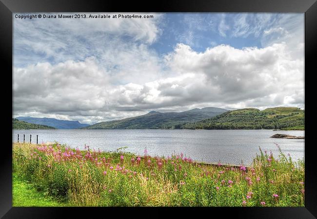 Loch Katrine Scotland Framed Print by Diana Mower