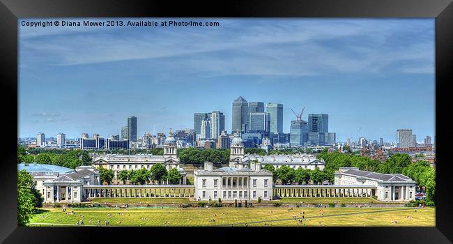 Greenwich London Framed Print by Diana Mower