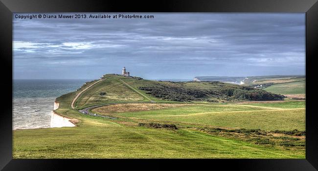 Belle Tout Lighthouse  Framed Print by Diana Mower