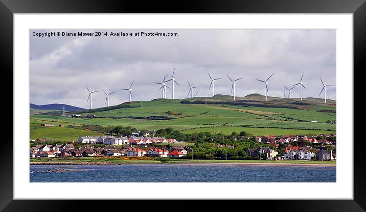 Ardrossan Framed Mounted Print by Diana Mower