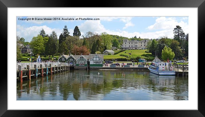 Windermere Framed Mounted Print by Diana Mower