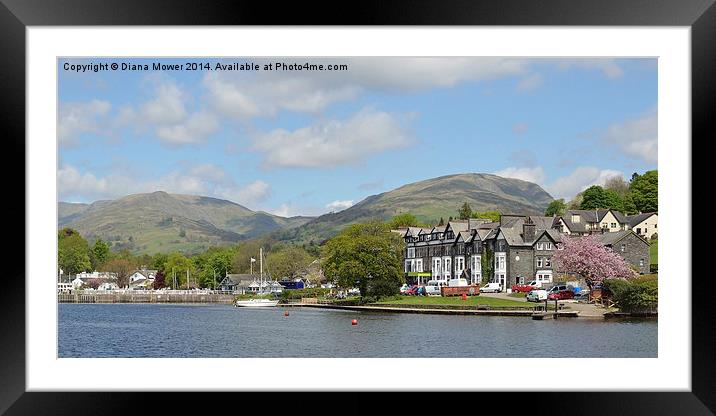 Ambleside Framed Mounted Print by Diana Mower