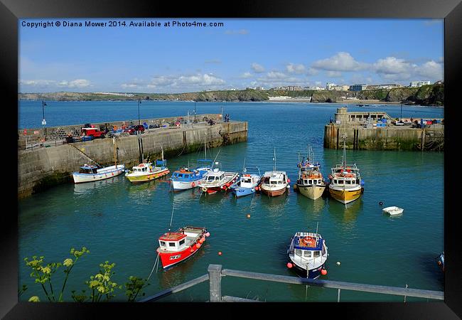 Newquay Framed Print by Diana Mower