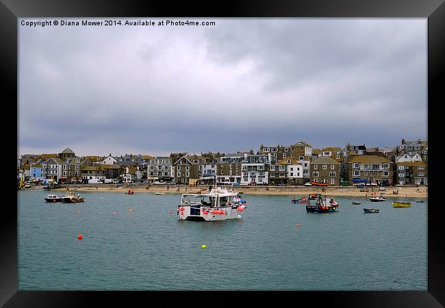 St Ives Framed Print by Diana Mower