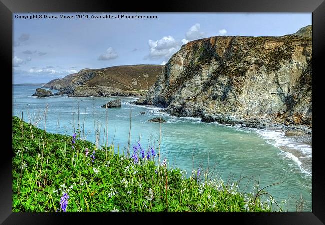 St Agnes Cornwall Framed Print by Diana Mower