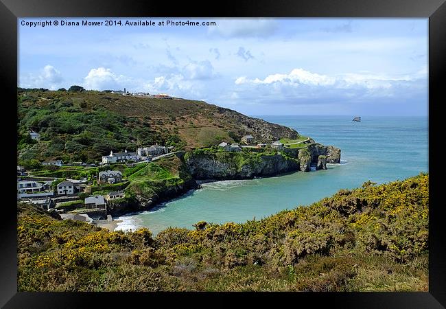 St Agnes Cornwall Framed Print by Diana Mower