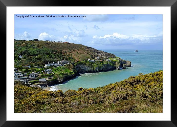 St Agnes Cornwall Framed Mounted Print by Diana Mower