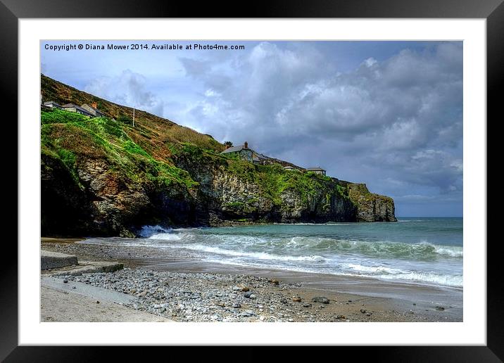 Trevaunance Cove Framed Mounted Print by Diana Mower