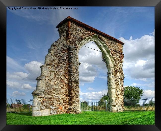  Bicknacre Priory Framed Print by Diana Mower