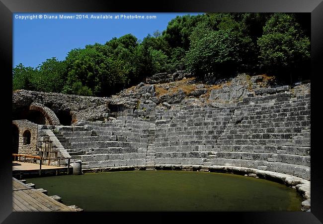  Butrint, Albania Framed Print by Diana Mower