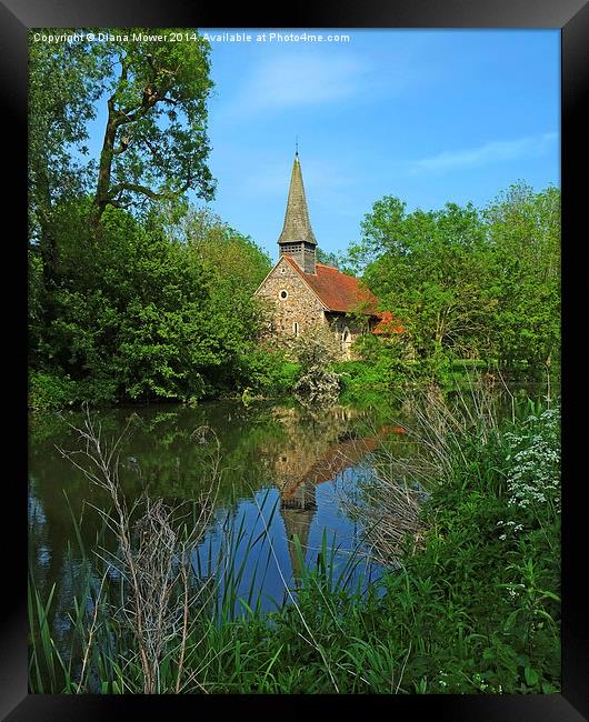  All Saints Ulting Framed Print by Diana Mower