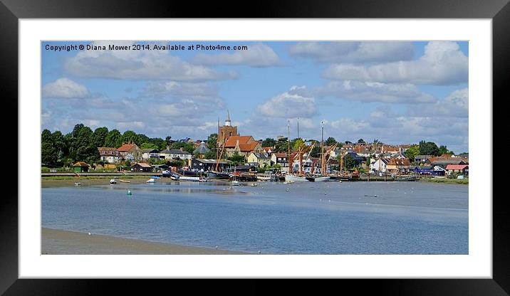  Maldon Essex Framed Mounted Print by Diana Mower