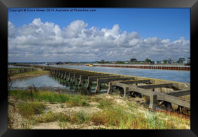  Walberswick Suffolk Framed Print by Diana Mower