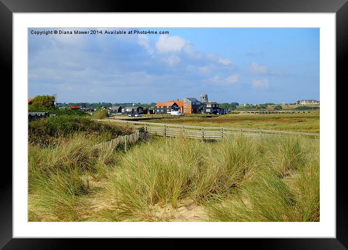  Walberswick Suffolk Framed Mounted Print by Diana Mower