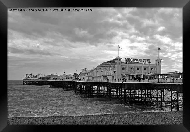 Brighton Pier   Framed Print by Diana Mower