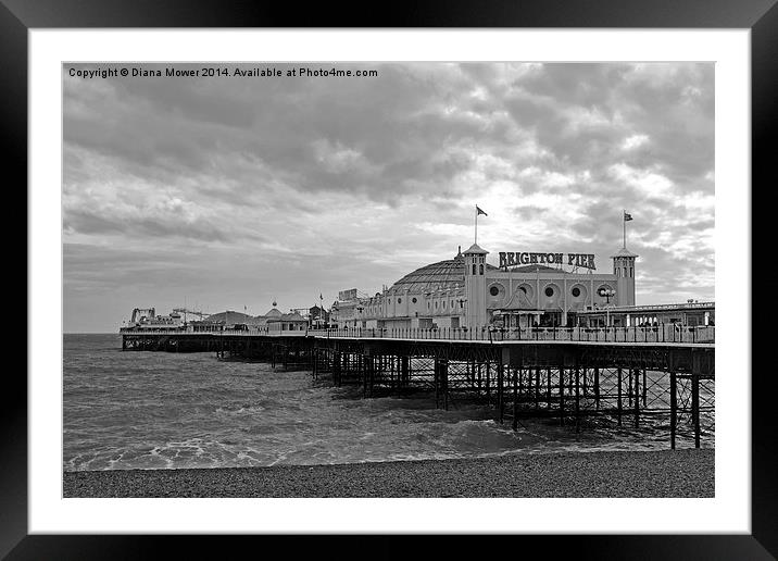 Brighton Pier   Framed Mounted Print by Diana Mower