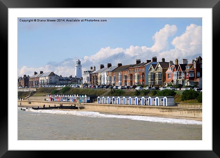  Southwold Framed Mounted Print by Diana Mower