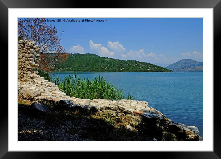  Lake Vivari  Framed Mounted Print by Diana Mower