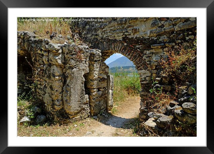  Butrint Albania Framed Mounted Print by Diana Mower