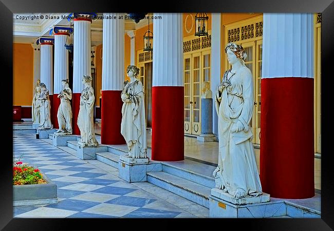  Achilleion Palace  Framed Print by Diana Mower