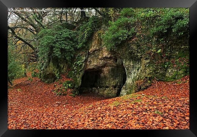  King Arthurs Cave Framed Print by Diana Mower