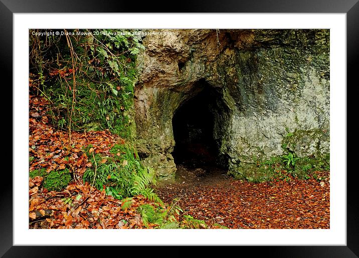  King Arthurs Cave Framed Mounted Print by Diana Mower