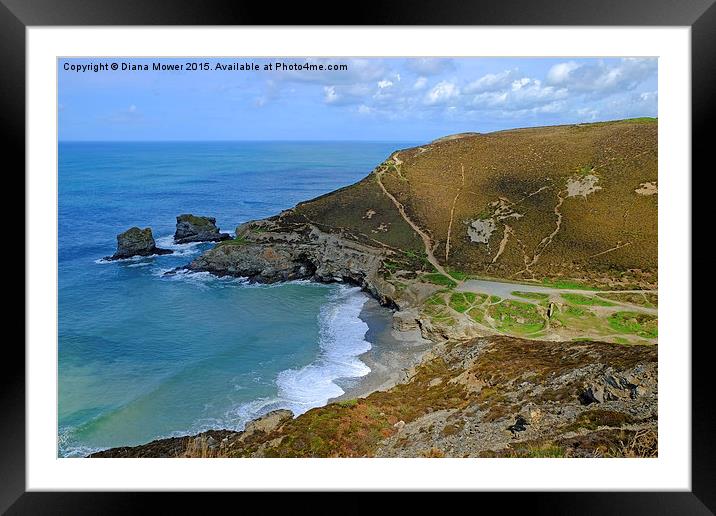  Trevellas porth Framed Mounted Print by Diana Mower
