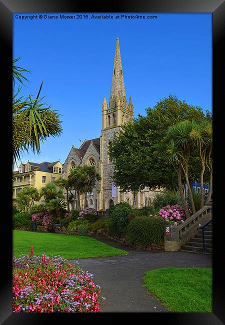  Emmanuel Church Ilfracombe Framed Print by Diana Mower