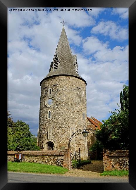  St Marys Great Leighs Framed Print by Diana Mower