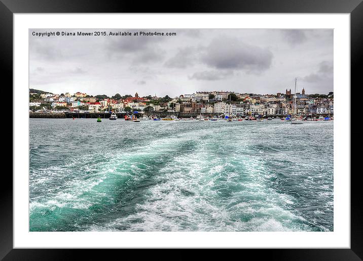  St Peter Port Guernsey  Framed Mounted Print by Diana Mower