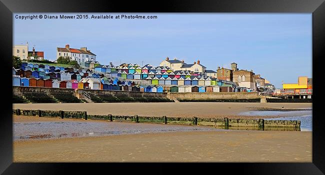  Walton beach Essex Framed Print by Diana Mower