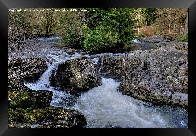  River Llugwy Betws-y-Coed  Framed Print by Diana Mower