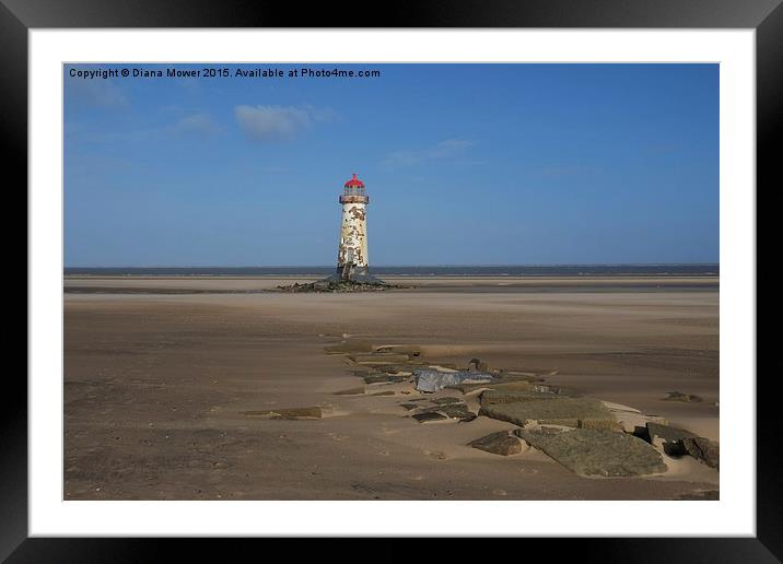  Talacre Lighthouse Framed Mounted Print by Diana Mower