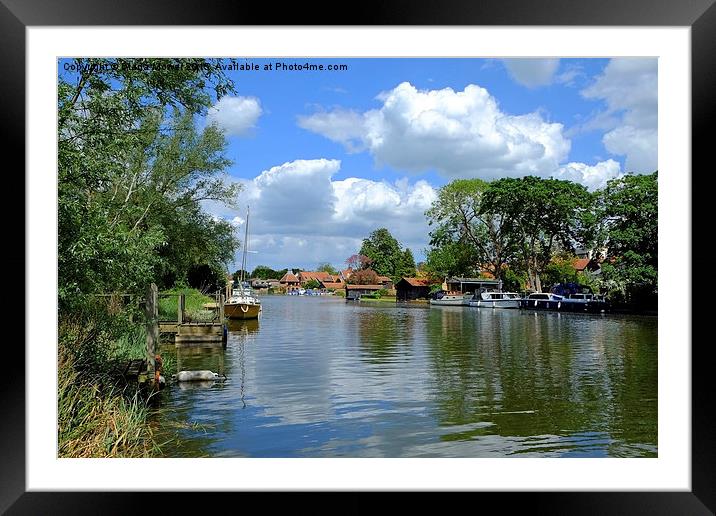  Beccles Suffolk   Framed Mounted Print by Diana Mower