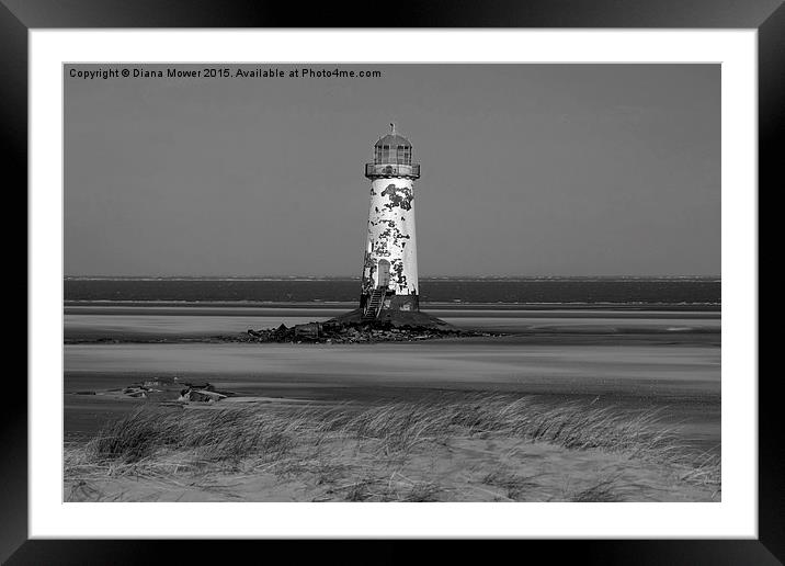 Talacre Lighthouse Framed Mounted Print by Diana Mower