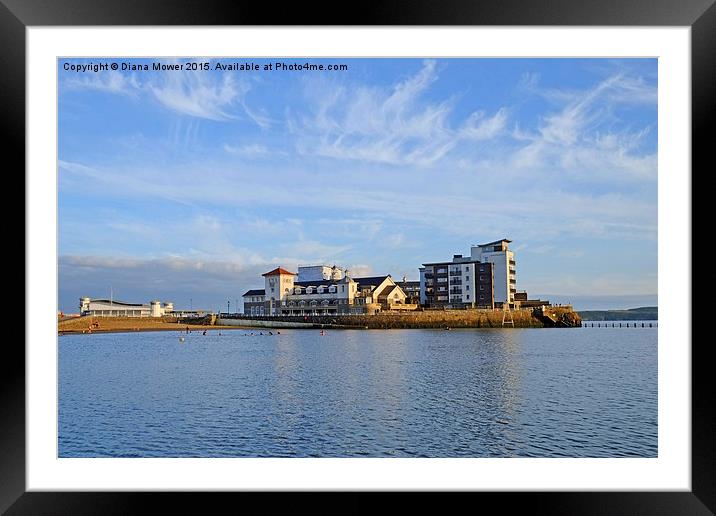 Weston Super Mare Framed Mounted Print by Diana Mower