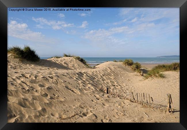  Camber Sands Framed Print by Diana Mower