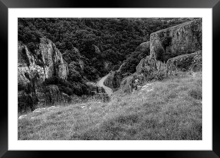  Cheddar Gorge   Framed Mounted Print by Diana Mower
